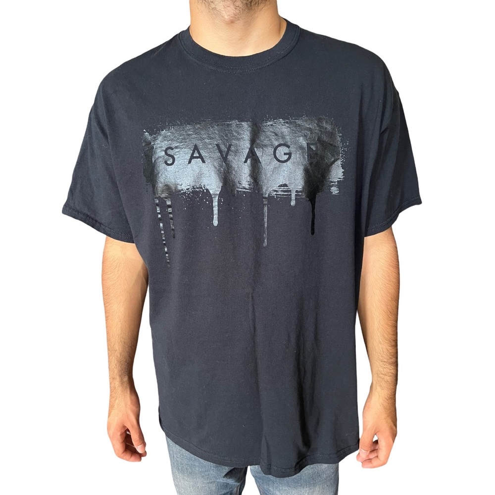 PopularPoison | Black Savage Drip Tee-Shirt